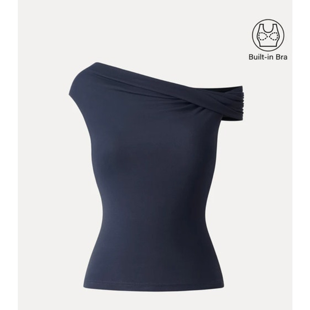OGL Top Size 2XL NEW Eco-SkinKiss Multi-wear Versatile Necklines Brami Top Blue - Picture 3 of 15